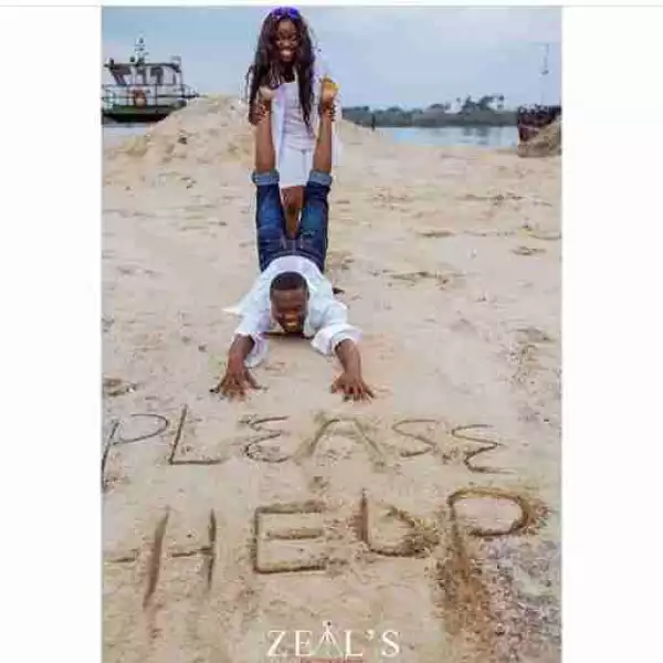 Lady Drags Fiance On The Floor In Pre-Wedding Photos